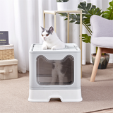 Tidy Cat Litter Box Enclosure with Portable Scoop Drawer