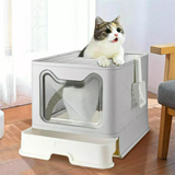 Tidy Cat Litter Box Enclosure with Portable Scoop Drawer