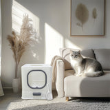 Cat Litter Box Detachable Top Front Entry Litter Box