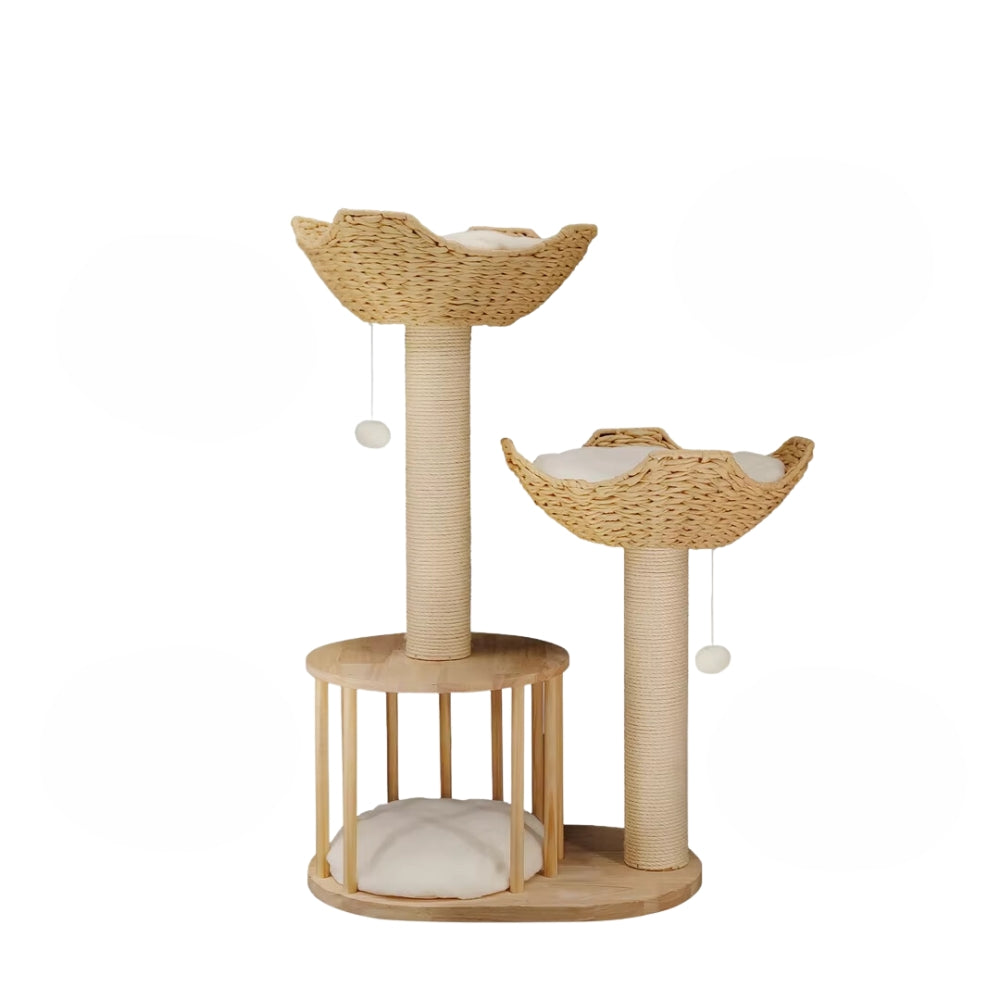 3 Tier Cat Climbing Tree Indoor Activity Center with Scratching Post