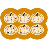 Yellow Pumpkin Pattern Pet Feeding Mat