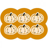 Yellow Pumpkin Pattern Pet Feeding Mat