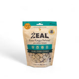 ZEAL Free Range Naturals dog treat package on a white background