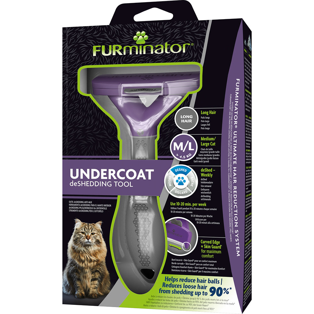 FURminator - Undercoat Shedding Tool for Long Hair Cats