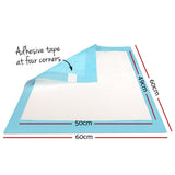 Pet Training Pads 200pcs 60x60cm Puppy Dog Toilet Pee Indoor Super Absorbent Blue