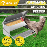 5KG 7.5L Garden Farm Automatic Food Storage Box Stand Chicken Feeder