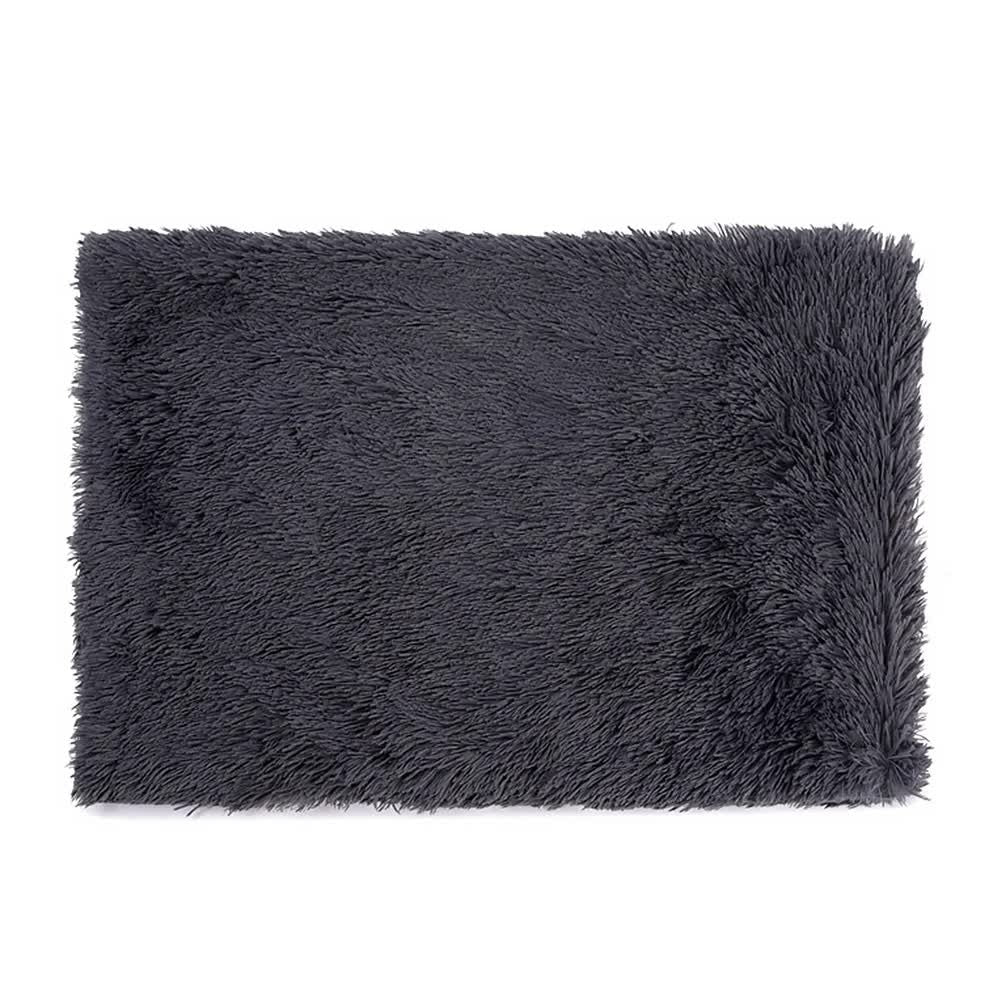 Fluffy Pet Blankets-Soft Faux Fur - M 80*55cm Dark Grey
