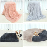 Fluffy Pet Blankets-Soft Faux Fur - M 80*55cm Dark Grey