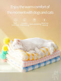 Multi-Use Pet Blanket -Soft Cushion, Blanket, and Pillow for Cats and Small Dogs, Yellow XL100*78CM