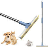 Pet Hair Remover Floor Squeegee with Extendable Handle