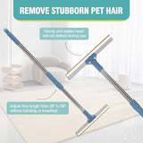 Pet Hair Remover Floor Squeegee with Extendable Handle