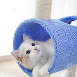Interactive Cat Tunnel & Scratching Post with Spring Toy