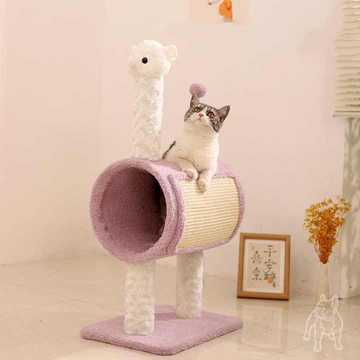 Themed Cat Tree with Tunnel – Multi-Functional Cat Scratching Post and Playhouse