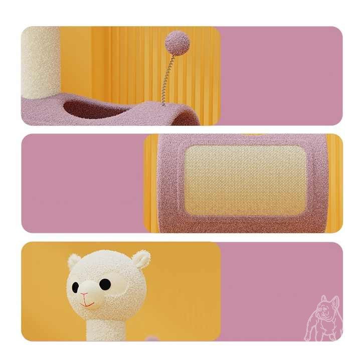 Themed Cat Tree with Tunnel – Multi-Functional Cat Scratching Post and Playhouse