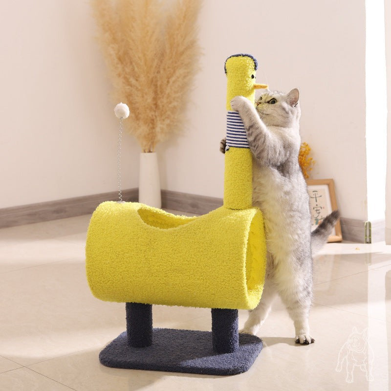 Themed Cat Tree with Tunnel – Multi-Functional Cat Scratching Post and Playhouse