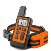 Orange Remote Dog Training Collar with Adjustable Shock and Vibration