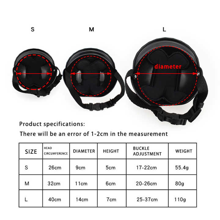 Black Pet Helmet & Goggles Set - Size Medium