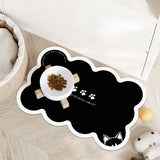 Style 3 Purple,White And Black Absorbent Diatomaceous Earth Pet Feeding Mat - Non-Slip & Quick Dry Placemat (50x80cm)