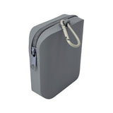 Gray Silicone Dog Treat Pouch (Set of 2) - Waterproof, Portable for Training & Walks