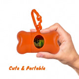 Pet Poop Dispenser and 15 Biodegradable Unscented Waste Bags