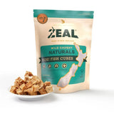 ZEAL Hoki Fish Cubes packaging with fish cubes on a white background