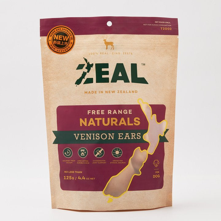 Zeal 125g Venison Ears - Free Range