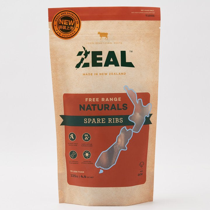 Zeal 125g Spare Ribs - Free Range