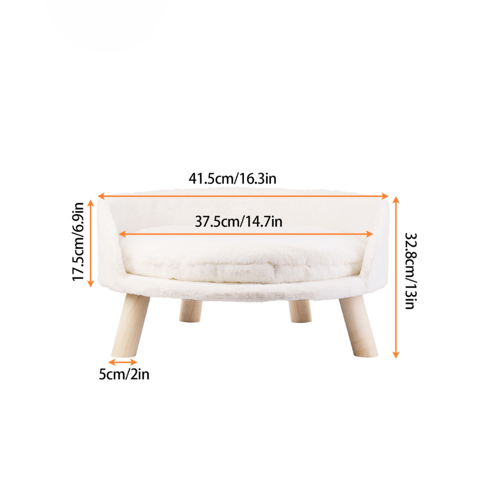 Plush Luxury Pet Bed with Cozy Cushion Pad