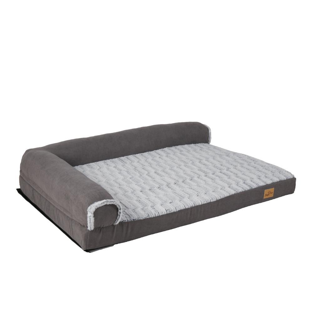 L-shape Pet Calming Bed Chaise Sofa Kennel Mat