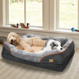 Jumbo Orthopedic Pet Bed Elevated Cushion Warm Waterproof Mattress