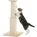 80CM Scratching Post for Indoor with Nature Sisal Ball