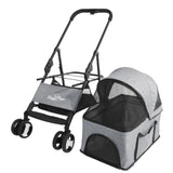 Pet Stroller with Rain Cover