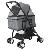 Pet Stroller with Rain Cover