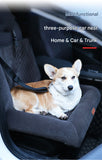 Black Plush Dog Car Booster Seat
