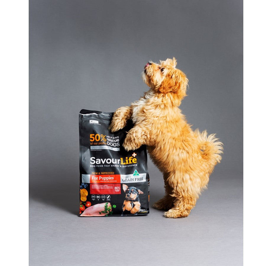 SavourLife Grain Free Dry Dog Food for Puppies - Chicken