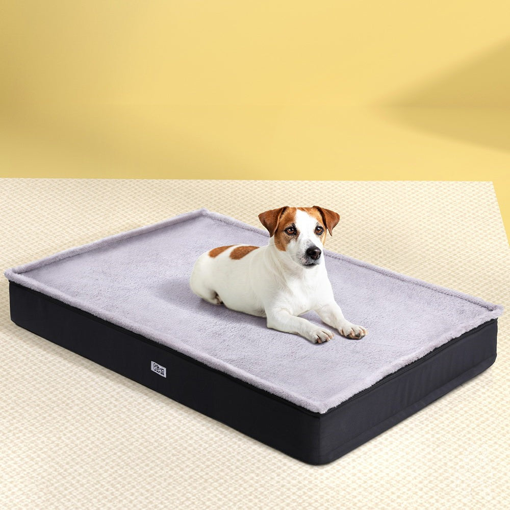 Calming Pet Soft Sofa Foam Cushion Washable Cover Grey