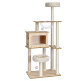 Cat Tree Tower Scratching Post Scratcher 142cm
