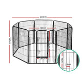 40" 8 Panel Playpen Pet Exercise Enclosure