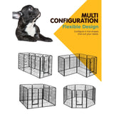 40" 8 Panel Playpen Pet Exercise Enclosure