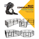 24" 8 Panel Pet Playpen Exercise Cage