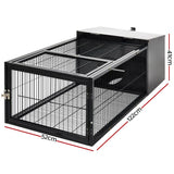 Rabbit Cage Hutch 122x52cm Enclosure Metal