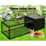 Rabbit Cage Hutch 122x52cm Enclosure Metal