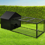 Rabbit Cage Hutch 162x60cm Enclosure Metal