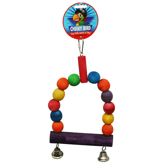 Cheeky Bird Wooden Ball Swing