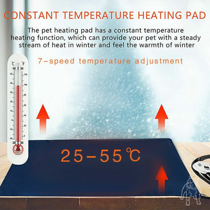 Electric Pet Heat Pad: Waterproof Heating Mat for Cat Dog Bed | Chew Resistant XL