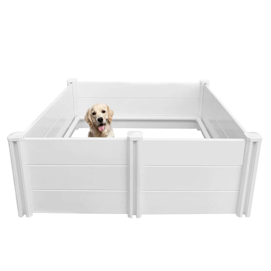 Dog Whelping Box 1.15m x 1.15m x 0.48m - Puppy Birthing PVC Pen