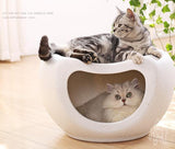 Small Plastic Bed Cave Pet Pod - Igloo White