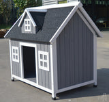 Grey Timber Pet Wooden Cabin - Large