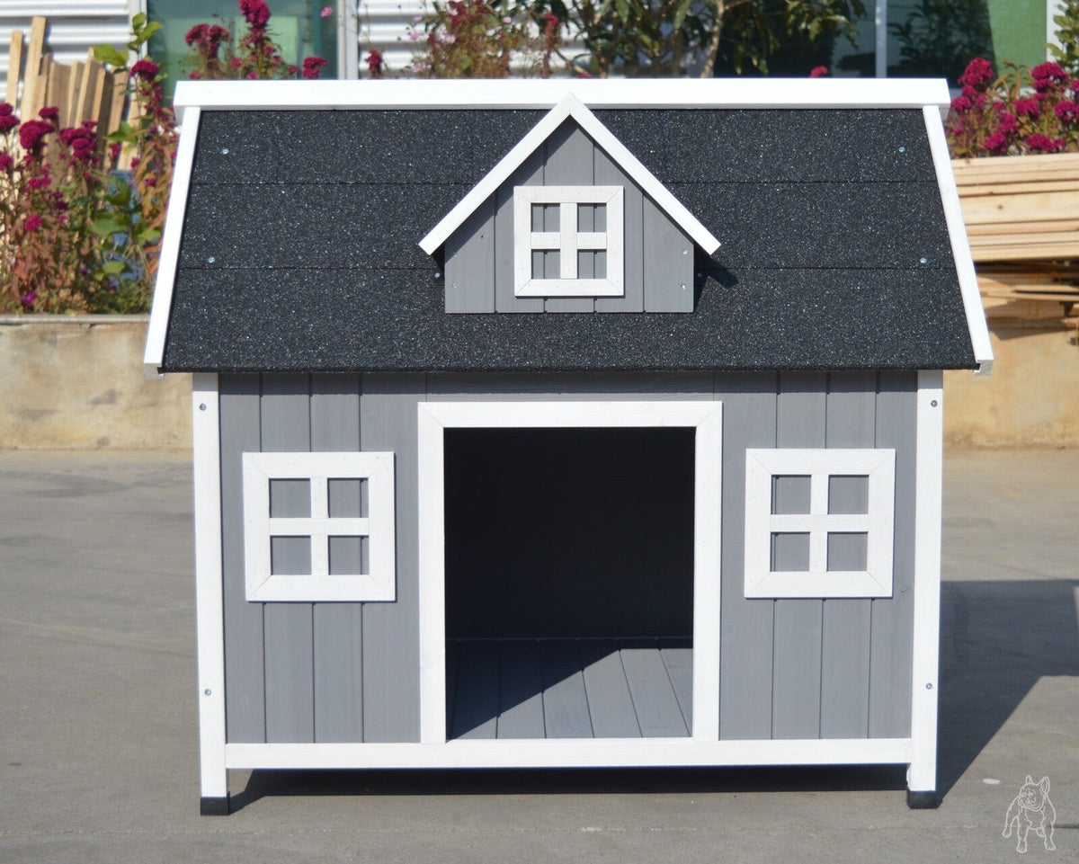 Grey Timber Pet Wooden Cabin - Large