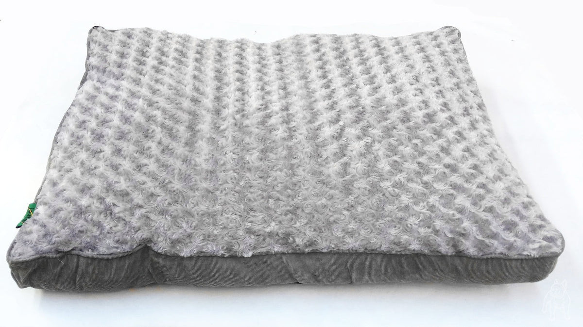 Medium Pet Bed Kennel Cushion 85 x 60cm Blue/Grey